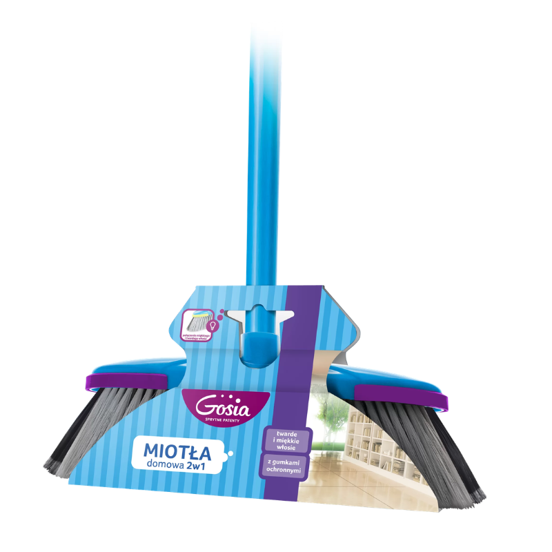Miotła 2w1 Gosia z kijem komplet Politan