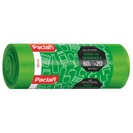 Worki segregacja szkła zielone 60l 20szt Paclan