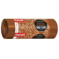 Worki segregacja brąz 60L 20szt Paclan bio