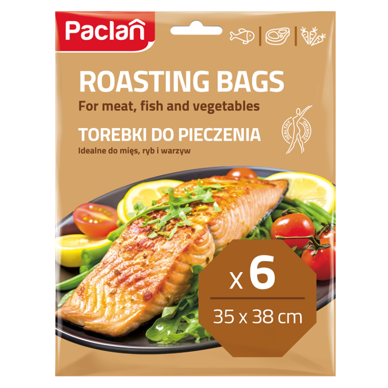 Torebki do pieczenia PACLAN 35x38cm 6szt