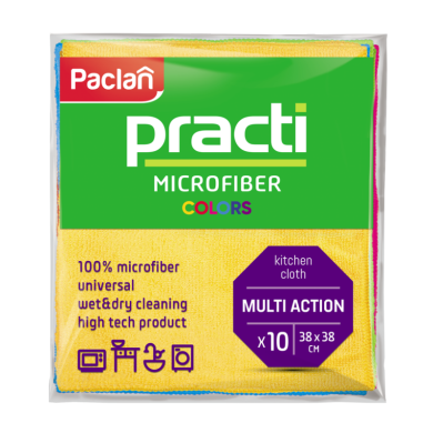 Ścierka mikrofibra Paclan 10szt. 36x36cm mix kolor