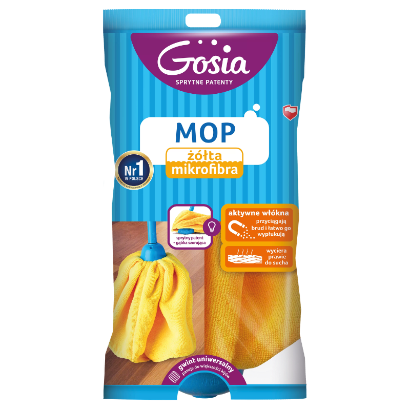 Mop mikrofibra zapas Gosia 4867 żółty Politan