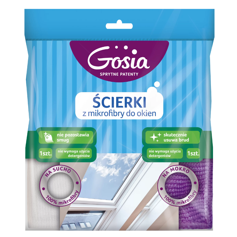 Ścierka mikrofibra do okien Gosia a'2 2szt