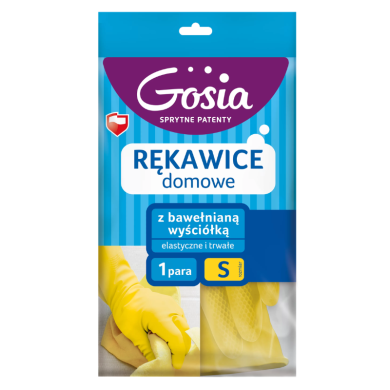 Rękawice domowe S BIO Gosia 5005 bawełniana wyściółka