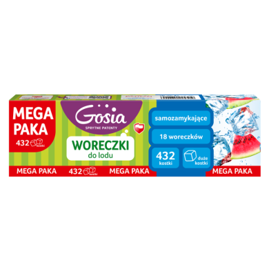 Woreczki na lód Gosia 432 szt. Mega Paka | Politan