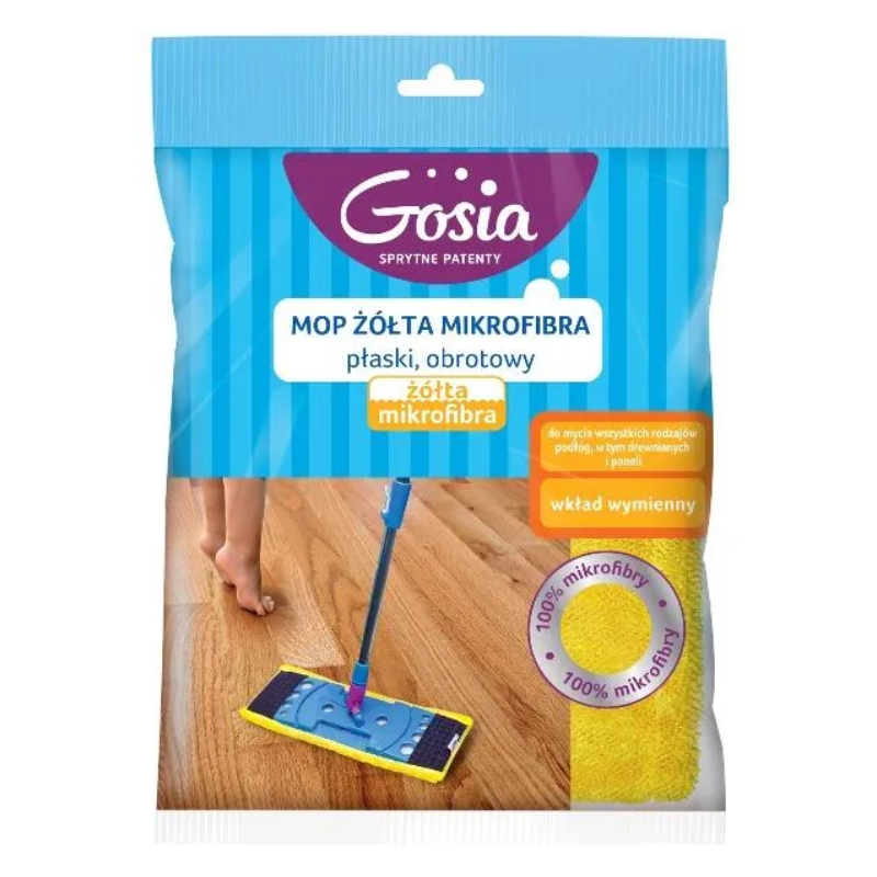 Mop obrotowy zapas Gosia żółty mikrofibra 5671 Politan