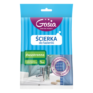 Ścierka dwustronna Gosia  mikrofibra łazienka 17x23cm