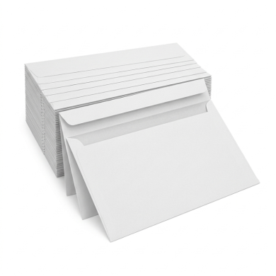Koperta Biała DL Samoklejąca 110x220 mm 90g/m² Bez Oki...