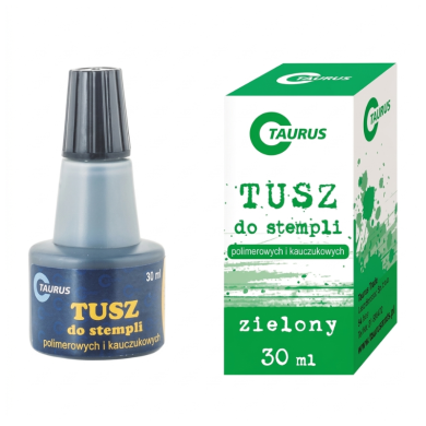 Tusz do Stempli Zielony 30ml - Wysokiej Jakości, Bezolejowy