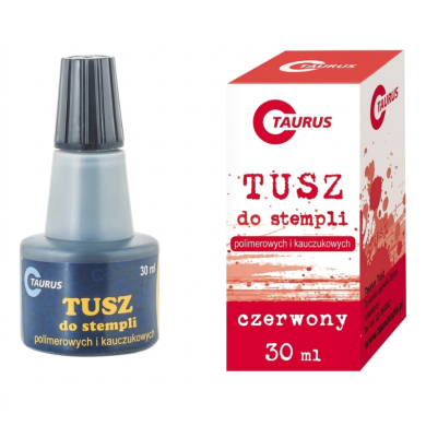 Tusz do stempli 30ml czerwony wodny DONAU | Do pieczątek biurowych