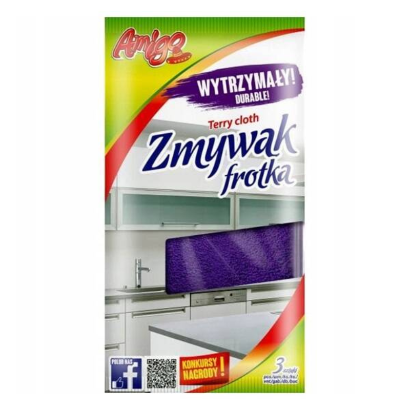 Zmywak frotka Amigo 3 szt. nie rysuje naczyń