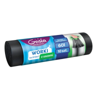 Worki na śmieci 60L z uszami EKO Gosia 10 szt LDPE