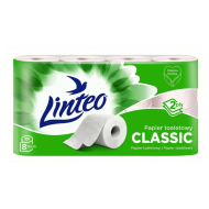 Papier toaletowy Linteo zielony 2-warstwowy 8 rolek