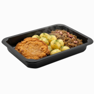 Pojemnik do zgrzewu 900ml czarny Guillin 80szt