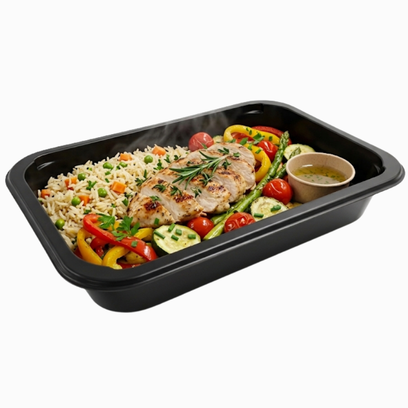 Pojemnik do zgrzewu 650 ml czarny W1/601D Gullin