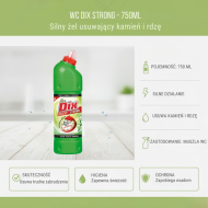 Płyn czyszcząco-wybielający do WC DIX STRONG 750ml –...