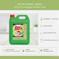 DIX STRONG płyn do WC 5L z chlorem | Gold Drop