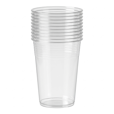 Kubki do piwa PP 400ml 50szt | Jednorazowe przezroczyste