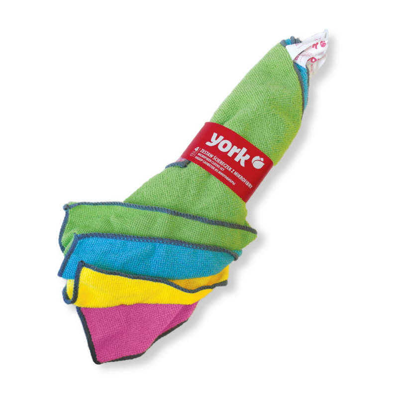 Ścierka mikrofibra YORK zawieszka 4 szt. | Packing1