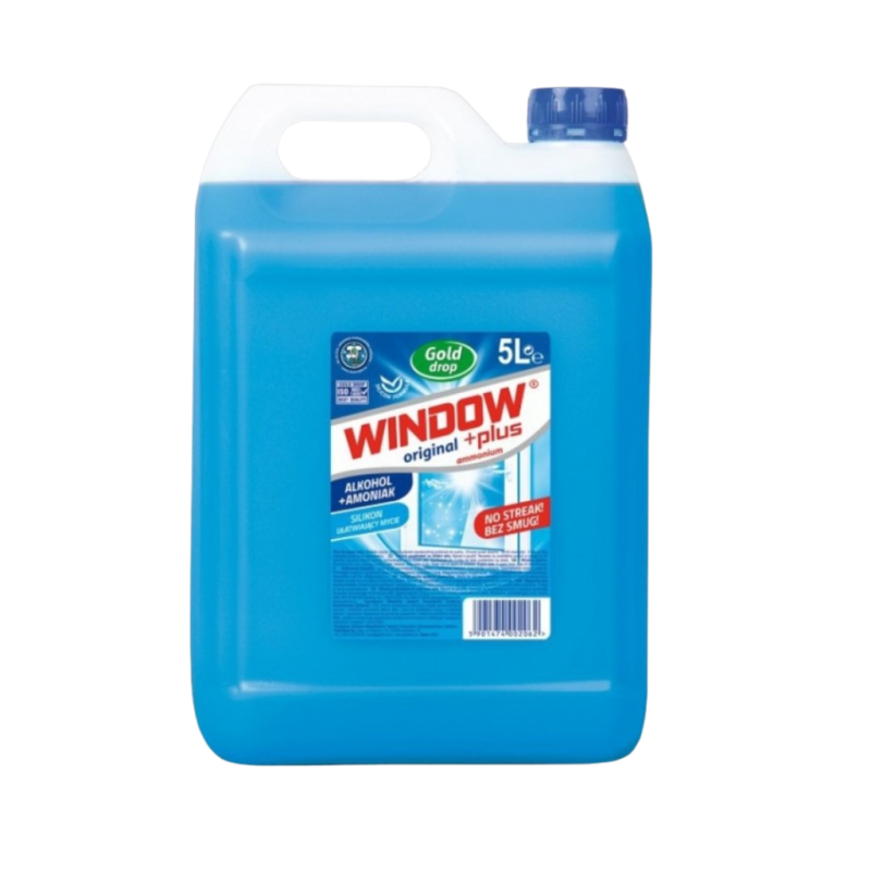 Płyn do szyb Window Plus 5L amoniak alkohol | Gold Drop