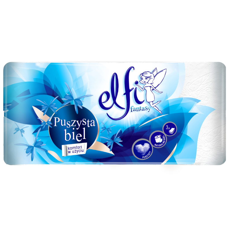 Papier toaletowy ELFI 2W 8 rolek FSC | Packing1