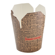 Kubełek papierowy KRAM 750ml brąz SMACZNEGO | Packing1