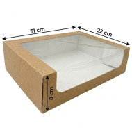 Pudło Hersta P4402 31x22x8cm brąz/białe | Packing1