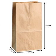 Torba klockowa szara HERSTA 22/14/35cm | Packing1