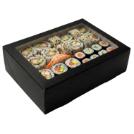 Pudło czarne sushi 19/13/5cm P9783 | Packing1