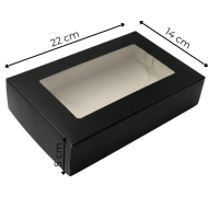 Pudło sushi czarne 22/14/5cm P9784 | Packing1