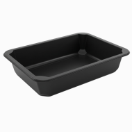 Pojemnik do zgrzewu MAP1 1300 ml czarny PP | Packing1
