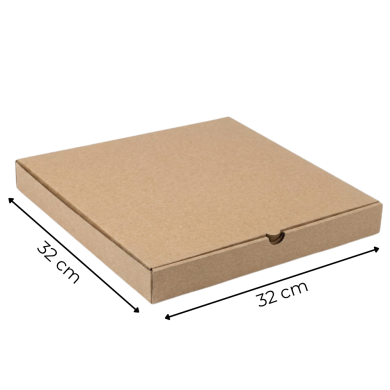 Karton na pizzę 32x32 szaro-szary 100 szt. | Packing1