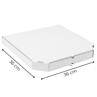 Karton pizza 36x36 biały fala E 100 szt. ODRA PAK | Packing1