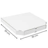Karton pizza 36x36 biały fala E 100 szt. ODRA PAK | Packing1