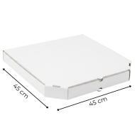 Karton do pizzy 45x45 biały ścięty 50 szt. | Packing1