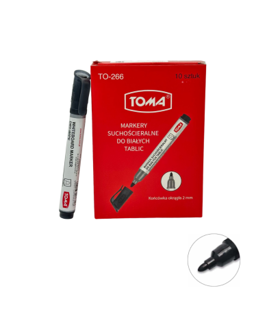 Marker Permanentny Czarny TOMA 1,5mm Wodoodporny