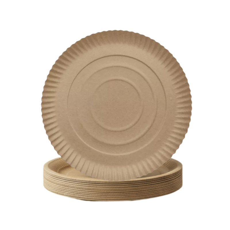 Talerze papierowe okrągłe 28cm 250g/m² 40szt KRAFT | Master