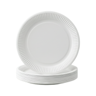 Talerze papierowe okrągłe 18cm białe 100szt | FSC | Gastronomia