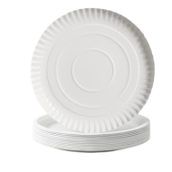 Talerze papierowe okrągłe 34cm 500g/m² 100szt | EcoPlate