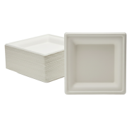 Talerze kwadratowe pulpa 16x16cm 50szt | EcoServe