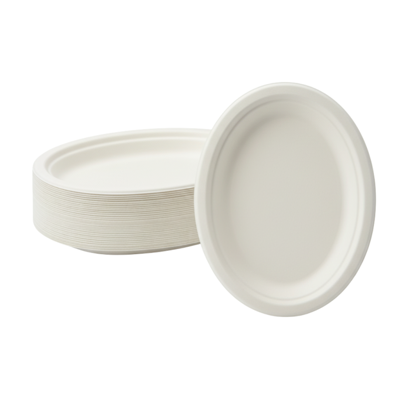 Talerze owalne pulpa 26×20cm 300g/m² 50szt | EcoServe