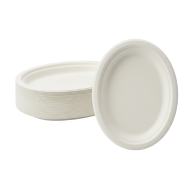 Talerze owalne pulpa 26×20cm 300g/m² 50szt | EcoServe