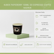 Kubek papierowy 100ml PE Espresso 50szt | Abena
