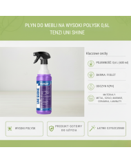 TENZI UNI SHINE GT 0,6L – Płyn do Powierzchni Błyszczących | Profesjonalny