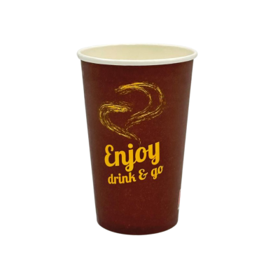 Kubek Papierowy 400ml Enjoy Coffee 50szt | Papier+PE