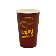 Kubek Papierowy 400ml Enjoy Coffee 50szt | Papier+PE