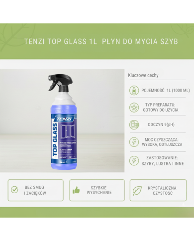 TENZI Top Glass 1L – Płyn do Szyb i Luster