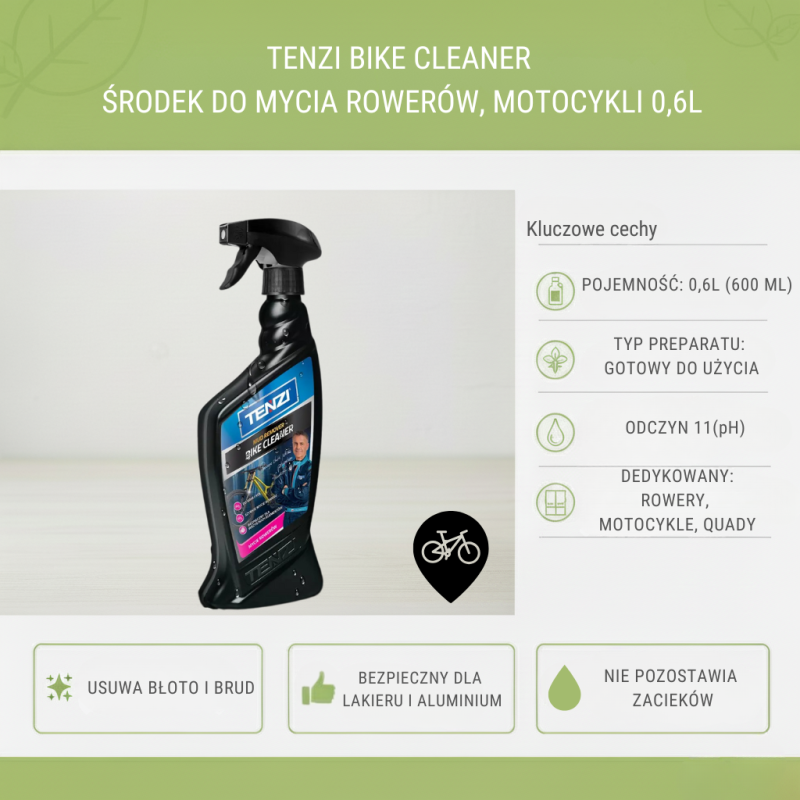 TENZI BIKE CLEANER 0,6L | Środek do Mycia Rowerów | Usuwanie Błota