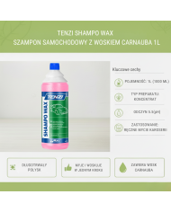 TENZI Shampo Wax 1L – Szampon z Woskiem Carnauba do Mycia Auta