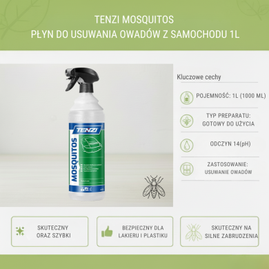 TENZI Mosquitos 1L – Usuwanie Owadów z Karoserii | Profesjonalny Preparat